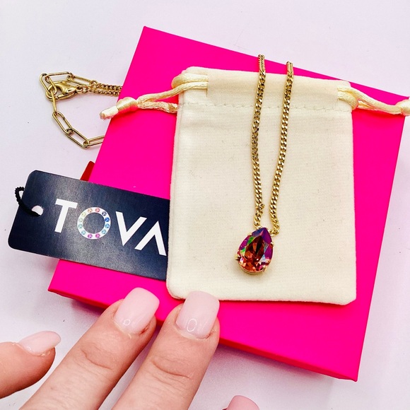 Tova Lumi Necklace in Candy Crush Rose Peach Purple Haze - Picture 8 of 12